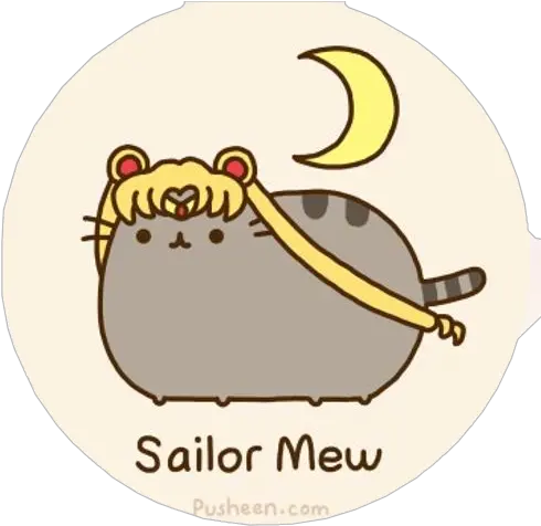 Download Pusheen The Cat Sailor Moon Full Size Png Image Pusheen Sailor Moon Pusheen Cat Png