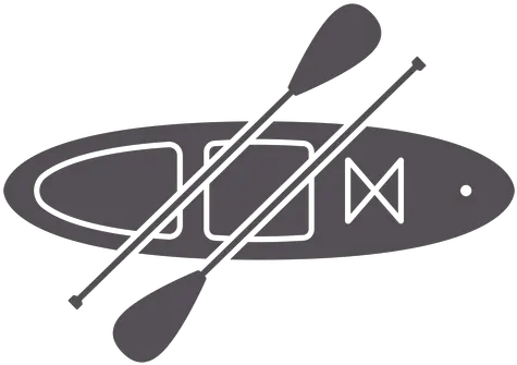 Paddleboard From Top With Two Paddles Cut Out Transparent Canoeing Png Oar Icon