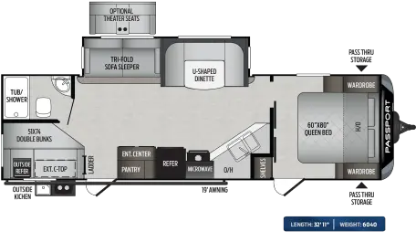Rv Rental Porter Wa Motorhome Floor Plan Png Fleetwood Icon 24d