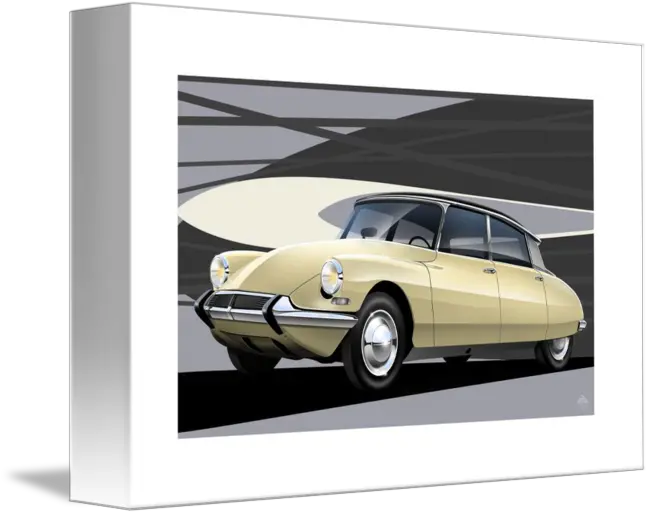 Cfakepathcitroen Ds Retro Style By Russell Wallis Picture Frame Png Car Suspension Icon