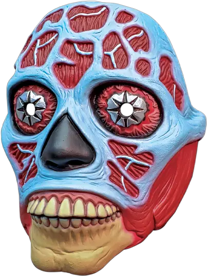 They Live Alien Injection Face Mask Rowdy Roddy Piper Mask Png Skeleton Face Png