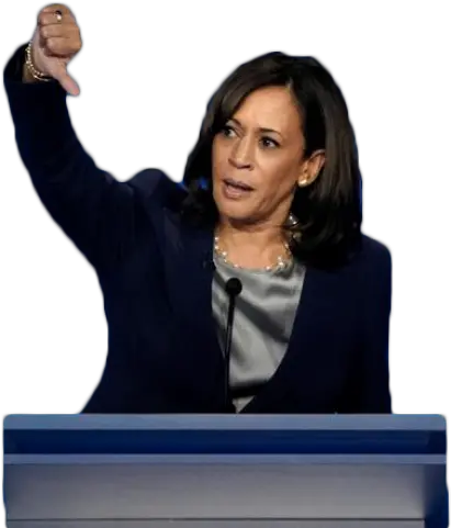 Senator Kamala Harris Gives A Thumbs Kamala Harris Png Png Thumbs Down Png