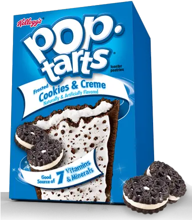 Kelloggs Poptarts Cookie U0026 Cream Cookies And Cream Pop Tart Png Cookies And Cream Png