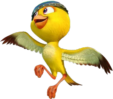 Nico The Canary Bird Flying Png Image