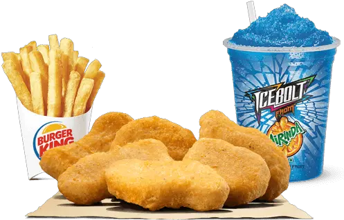 Kids Chicken Nuggets Combo Burger King Burger King Png Chicken Nuggets Png