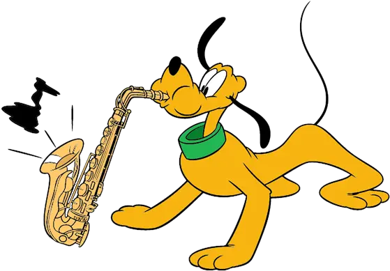 Unforgettable Cliparts Pluto Cartoon Girlfriend Clipart Disney Character Playing The Saxophone Png Pluto Png