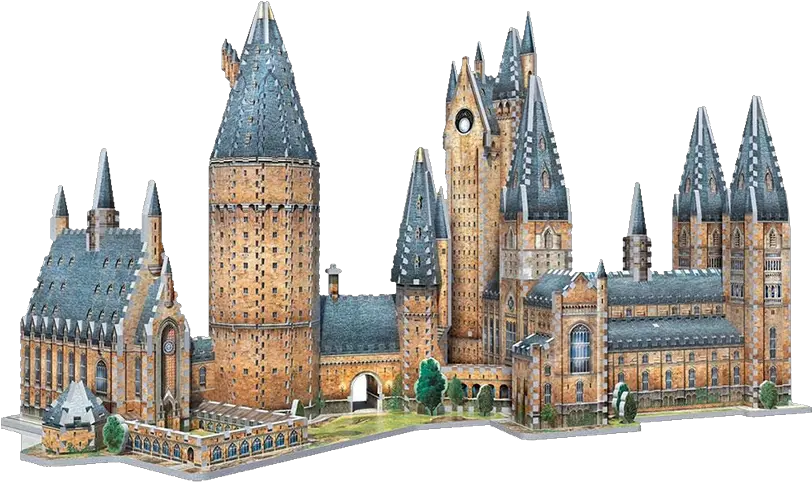 Hogwarts Great Hall U0026 Astronomy Tower 3d Jigsaw Puzzle Set Harry Potter 3d Puzzle Wrebbit Png Hogwarts Png