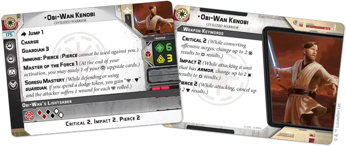 Starwars Art Gallery Wan Kenobi Star Wars Legion Obi Wan Card Png Obi Wan Kenobi Png