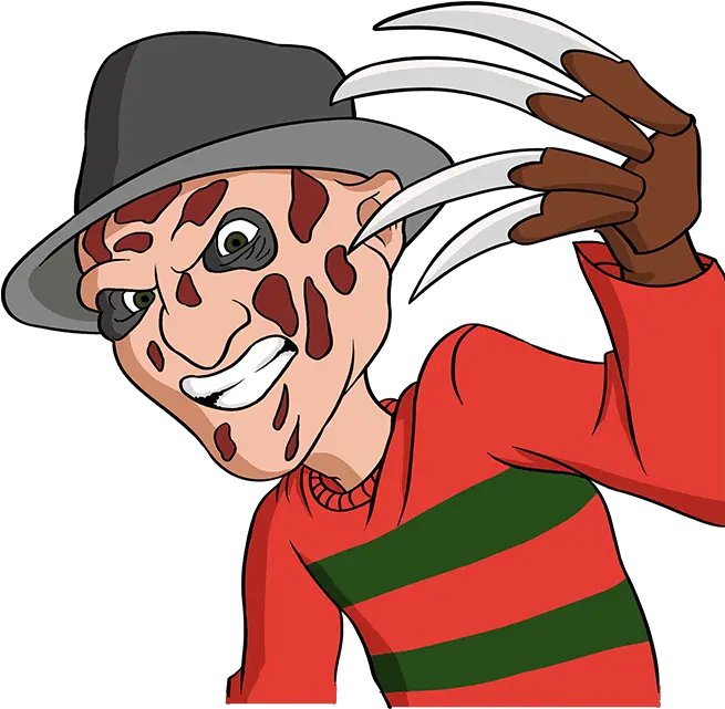 How To Draw Freddy Krueger From Nightmare Freddy Krueger Drawing Step By Step Png Nightmare On Elm Street Logo