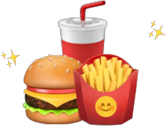 Hamburger Food Emoji Sticker By Rqrubybyjen Food Group Png Food Emoji Transparent