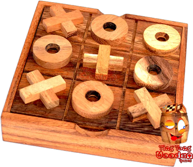Tic Tac Toe Strategy Wooden Box For 2 Plank Png Tic Tac Toe Png
