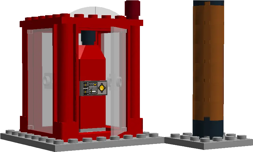 Lego Ideas City Model 2 Pay Phone And Pole Cylinder Png Telephone Pole Png