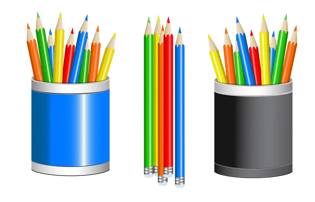Colored Pencil Cup Drawing Clip Art Transparent Pencil Cup Png Pencil Clipart Transparent Background
