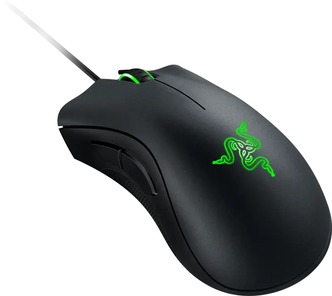 Review Razer Deathadder Chroma Mouse Razer Deathadder Chroma Png Computer Mouse Transparent Background