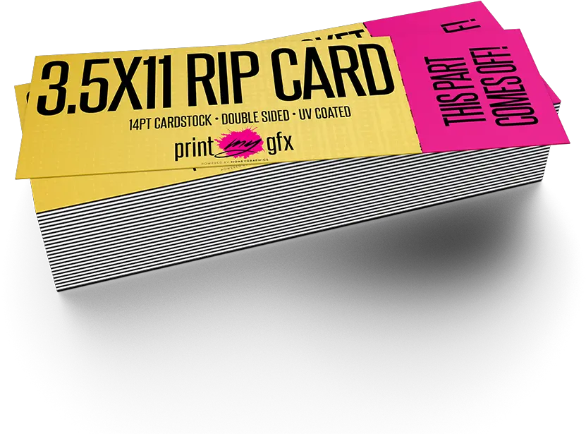 35x11 Rip Cards Graphic Design Png Rip Png