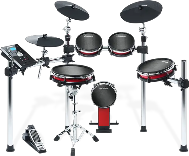 Alesis Crimson Electric Drum Kit Png Set