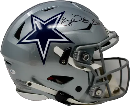 Ezekiel Elliott Signed Dallas Cowboys Revolution Helmets Png Ezekiel Elliott Png
