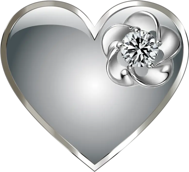 Diamond Heart Png Silver Heart Png Diamond Heart Png