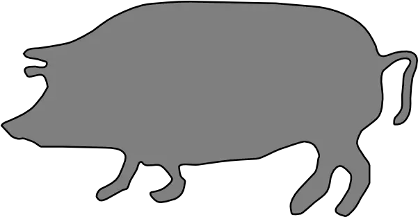 Gray Pig Silhouette Clip Art Clip Art Png Pig Silhouette Png