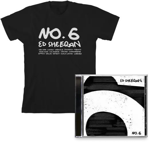 Cd Black T Active Shirt Png Ed Sheeran Png