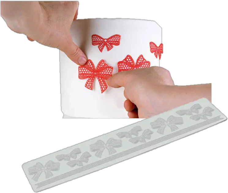 Silikomart Ribbon Lace Mat Paper Png Lace Ribbon Png