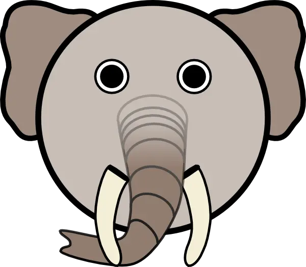 Royalty Free Public Domain Clipart Face Mask Of Elephant Png Elephant Clipart Transparent Background