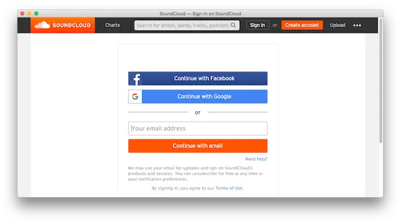 Daplayer Listen To Your Soundcloud Youtube And Local Musics Screenshot Png Soundcloud Icon Png