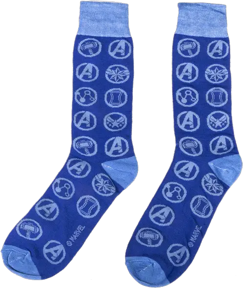 Marvel Avengers Endgame Cosmic Symbols Blue Socks Png Avengers Endgame Logo Png