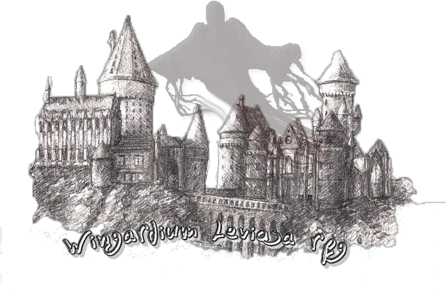 Potter Sketch Hogwarts School Of Hogwarts Black And White Castle Png Hogwarts Castle Png