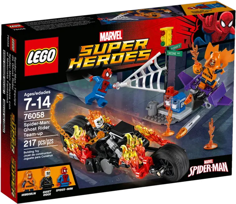 76058 Spider Man Ghost Rider Teamup Brickipedia The Lego Spiderman Ghost Rider Team Up Png Ghost Rider Png