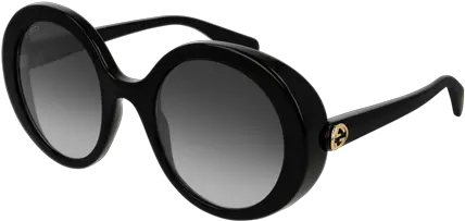 Gucci Logo Gg0367s 001 Gucci 53mm Round Shield Sunglasses Png Gucci Logo