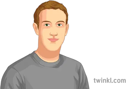 Mark Zuckerberg Portrait Facebook Crew Neck Png Mark Zuckerberg Png