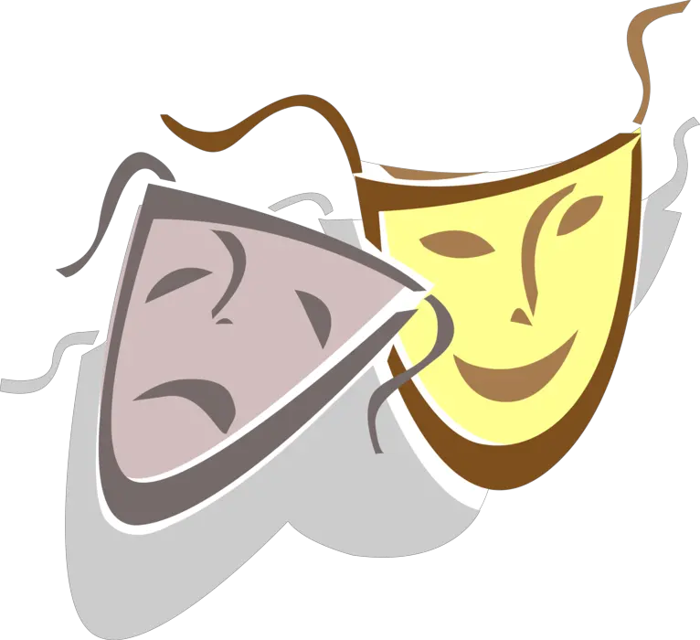 Drama Mask Royalty Free Vector Clip Art Creative Drama Png Drama Mask Png