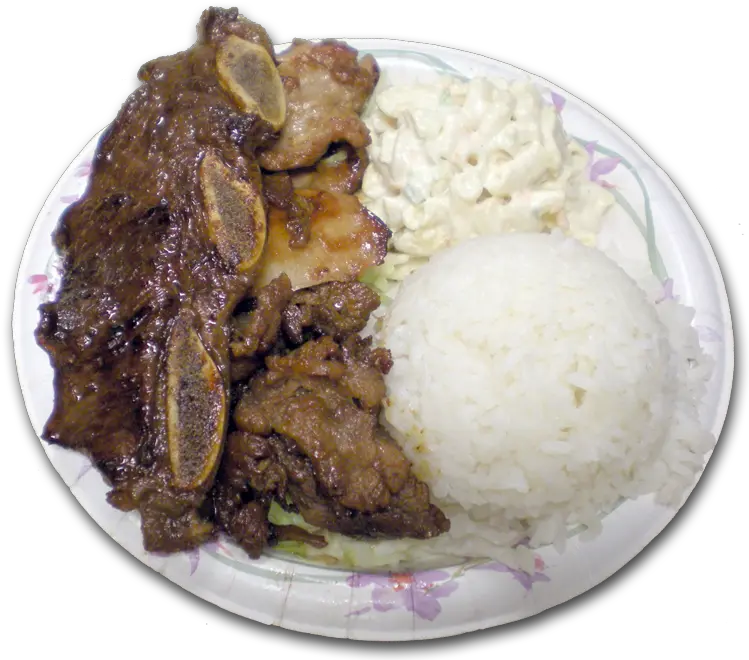 Hd Hawaiian Bbq Mix Plate Lunch Hawaii 356901 Png Plate Lunch Hawaiian Mixed Plate Food Plate Png