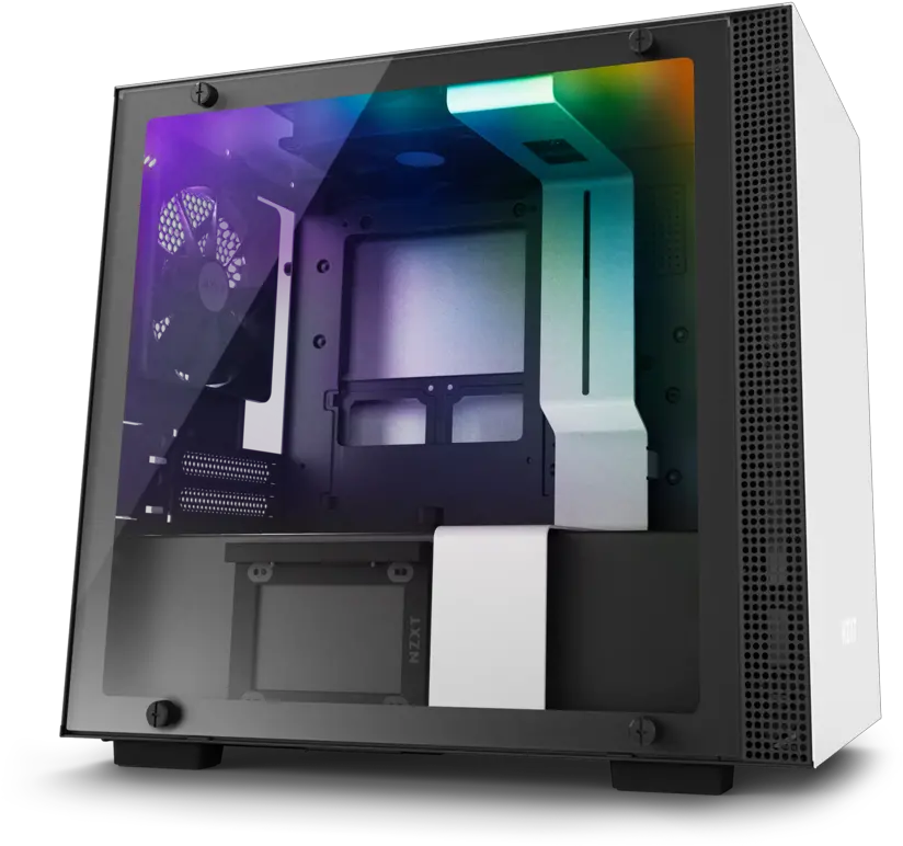 Chellfires Minimalist Gaming Pc Build Nzxt H200i Png Gaming Pc Png