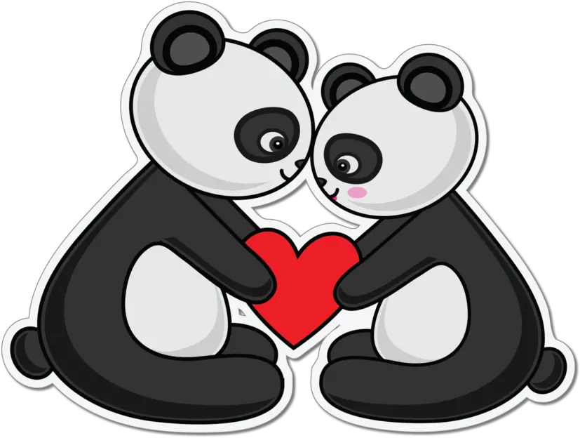 Emoji Enamorado Png Panda Love Png Panda Emoji Png