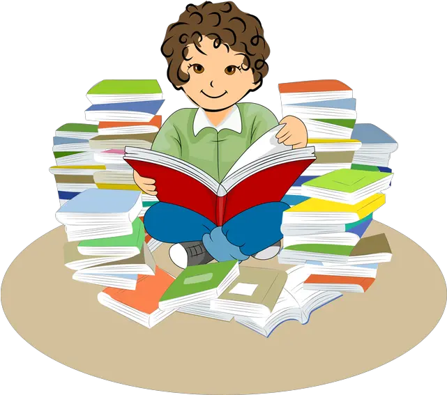 Reading Books Clipart Png 1421129 Png Images Pngio Clip Art Reading A Book Book Clip Art Png