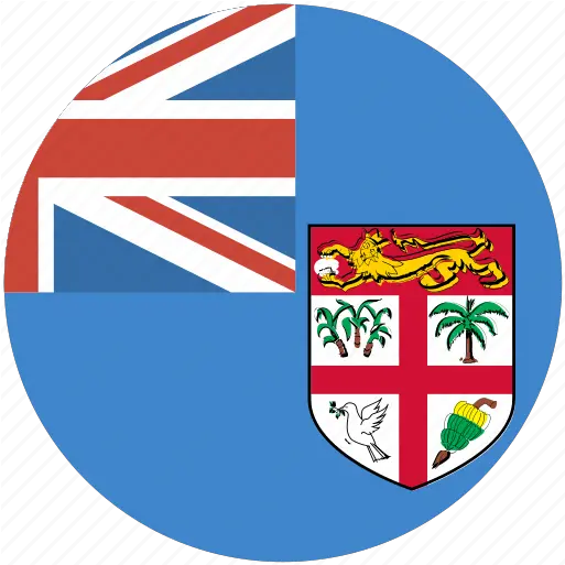 Circle Fiji Flag Icon Download On Iconfinder Fiji Flag Png Round Flag Icon