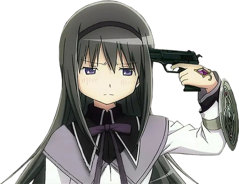 Anime Girl Holding Gun Png Anime Gun To Head Holding Gun Png