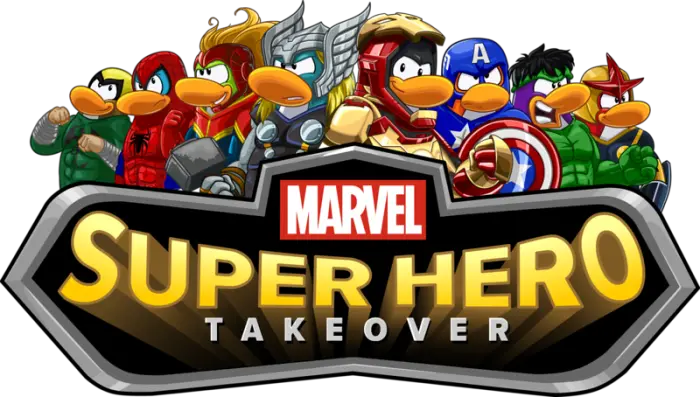 Marvel Super Hero Event Club Penguin Marvel Superhero Takeover 2013 Png Club Penguin Logo