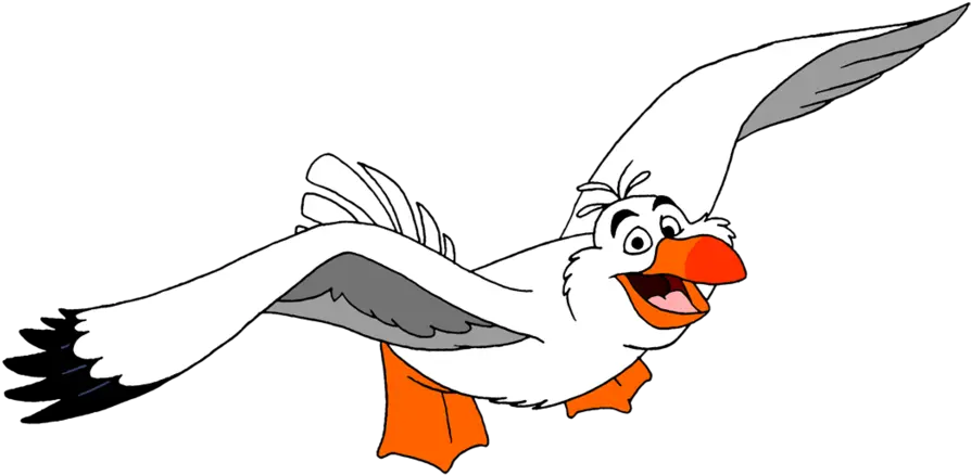 Seagull Cartoon Png 3 Image Disney Little Mermaid Characters Seagull Png
