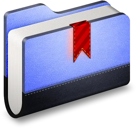 3d Library Folder Violet With Bookmark Icon Png Clipart Cobalt Blue Bookmark Icon Png