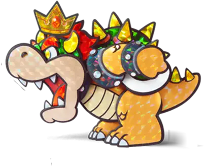 Paper Mario Sticker Star Bowser Paper Bowser Sticker Star Png Paper Mario Transparent