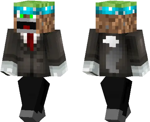 Mr Dirt Minecraft Pe Skins Fictional Character Png Minecraft Dirt Block Transparent