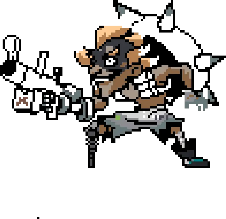 Pixilart Junkrat Pixel By Toxicxf Portable Network Graphics Png Junkrat Png