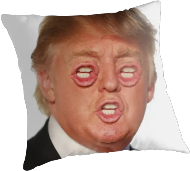 Donald Trump Nose Cushion Throw Pillows Donald Trump Png Donald Trump Funny Face Pillow Transparent Background