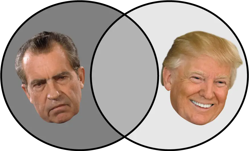 Trump Vs Nixon A Look Nixon And Trump Comparison Png Donald Trump Head Transparent