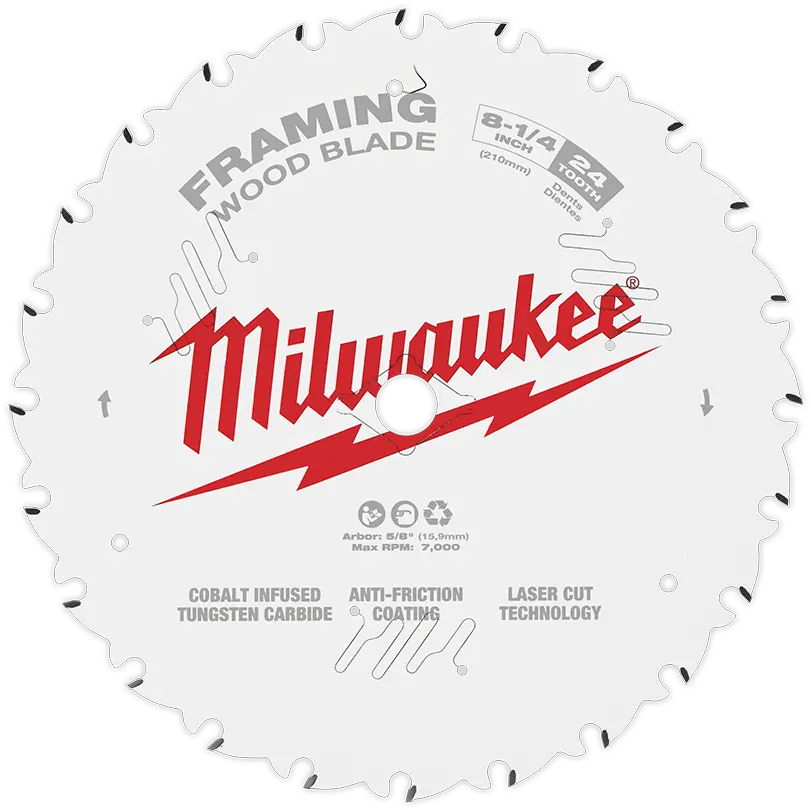 Ripping 24t Circular Saw Blade Milwaukee Tools Png Saw Blade Png