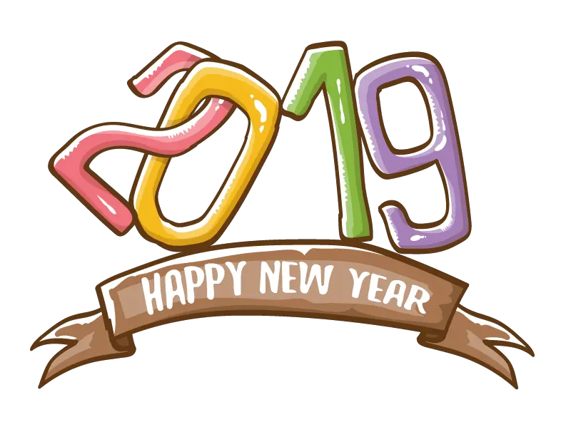 Happy New Year Vector 2019 Clipart Free Vector Download Happy New Year 2019 Png Happy New Year 2019 Png