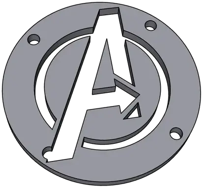 Avengers Button By Nortmannc Download Free Stl Model Language Png Avengers Icon